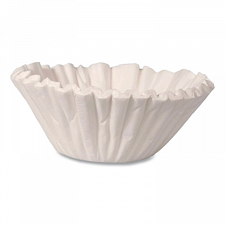 Coffee Filters, 12 Cup Size, Flat Bottom, 500/Bag, 2 Bags/Carton (BUN05313)