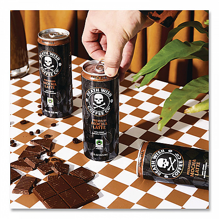 Mocha Latte Cold Brew Coffee, 11 oz Can, 12/Carton (EWC34447)