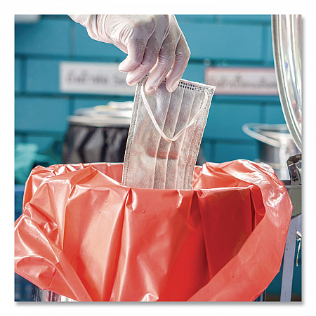 Healthcare Biohazard Printed Can Liners, Biohazard Infectious Waste, 16 gal, 1.3 mil, 24