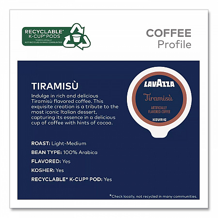 Tiramisu Coffee K-Cup, 22/Box (5000384724)