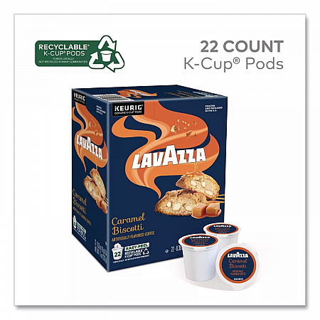 Caramel Biscotti Coffee K-Cup, 22/Box (5000384732)