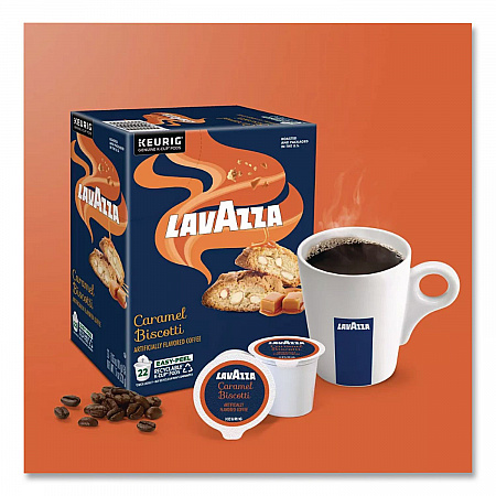 Caramel Biscotti Coffee K-Cup, 22/Box (5000384732)