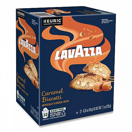 Caramel Biscotti Coffee K-Cup, 22/Box (5000384732)