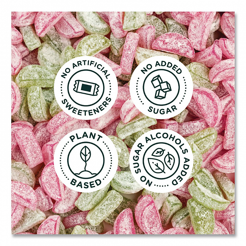 Sourmelon Bites Gummy Candy, Watermelon, 1.8 oz Packet, 12/Box (SMW20080)