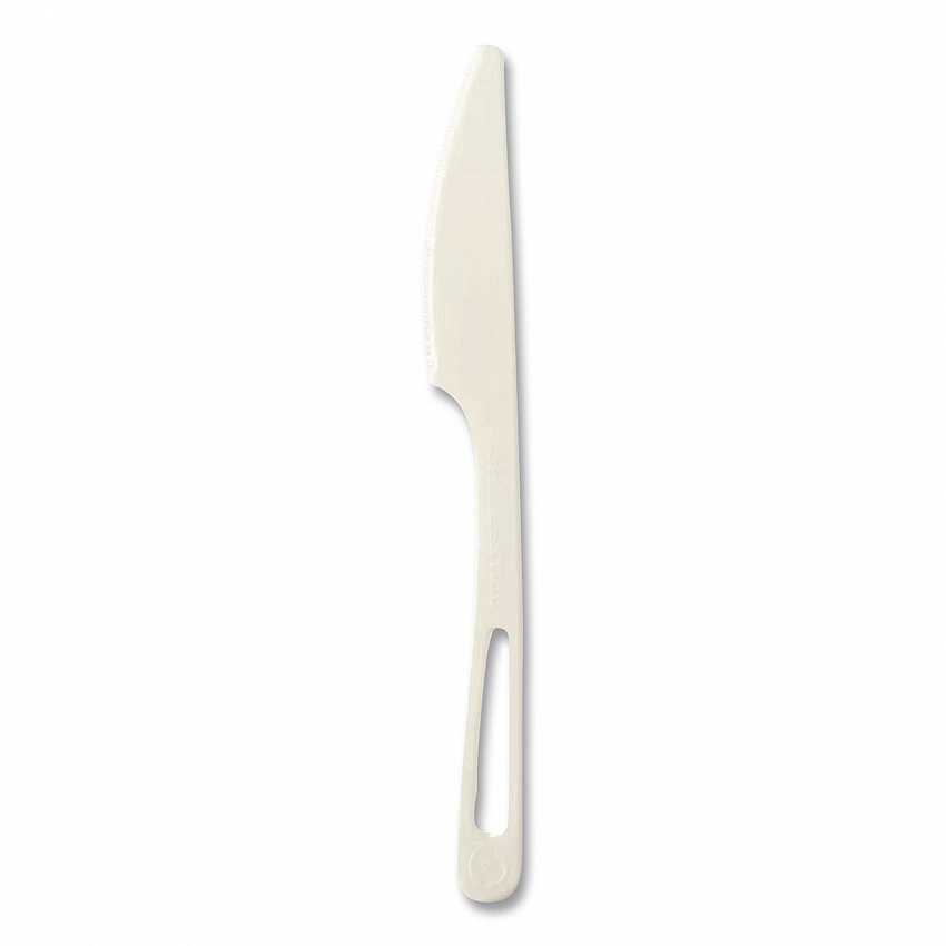 TPLA Cutlery, Medium Heavyweight, Knife, Plastic, Light Beige, 24/Pack (KNPSR)