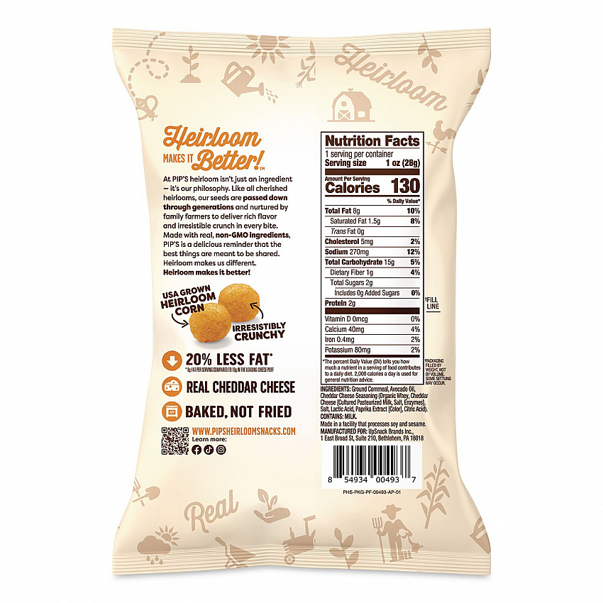 Real Cheddar Cheese Balls, 1 oz Bag, 24/Carton (PSK00493)