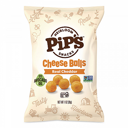 Real Cheddar Cheese Balls, 1 oz Bag, 24/Carton (PSK00493)