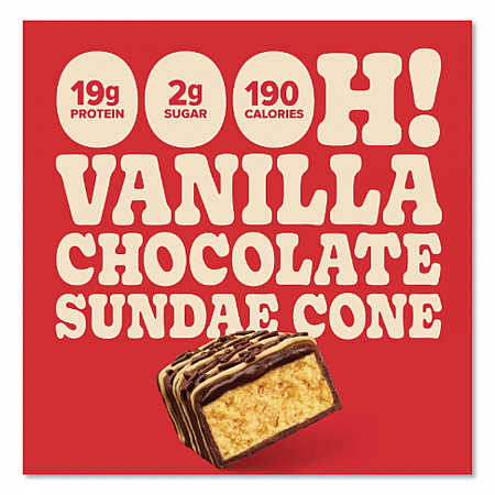 Sundae Cone Protein Bar, 1.76 oz Bar, 6/Box (NRN00113)