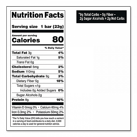 Protein Bar Minis, Cookies and Cream, 0.81 oz Bar, 14/Box (QUN01273)
