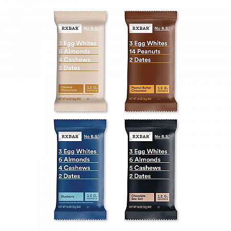 Adult Bars Variety Pack, 1.8oz Bar, (4) Chocolate Sea Salt, (2) Blueberry, (2) Coconut Chocolate, (2) Peanut Butter Chocolate (KEE00725)