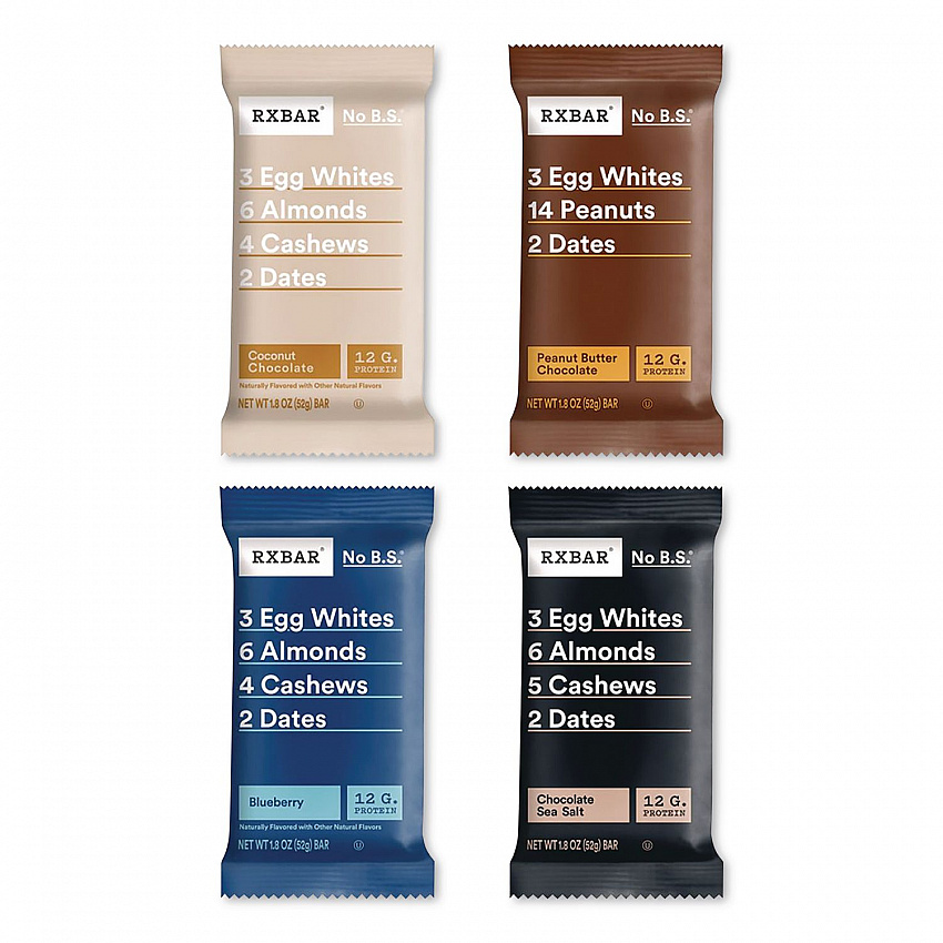 Adult Bars Variety Pack, 1.8oz Bar, (4) Chocolate Sea Salt, (2) Blueberry, (2) Coconut Chocolate, (2) Peanut Butter Chocolate (KEE00725)