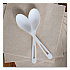 TPLA Cutlery, Medium Heavyweight, Spoon, Plastic, Light Beige, 24/Pack (SPPSR)