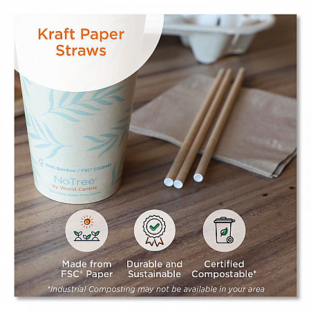 Kraft Paper Straws, 8