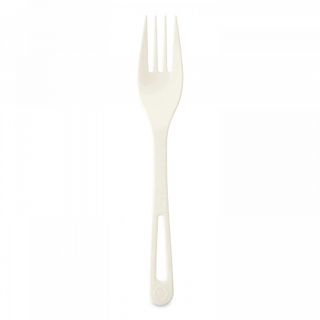 TPLA Cutlery, Medium Heavyweight, Fork, Plastic, Light Beige, 24/Pack (FOPSR)