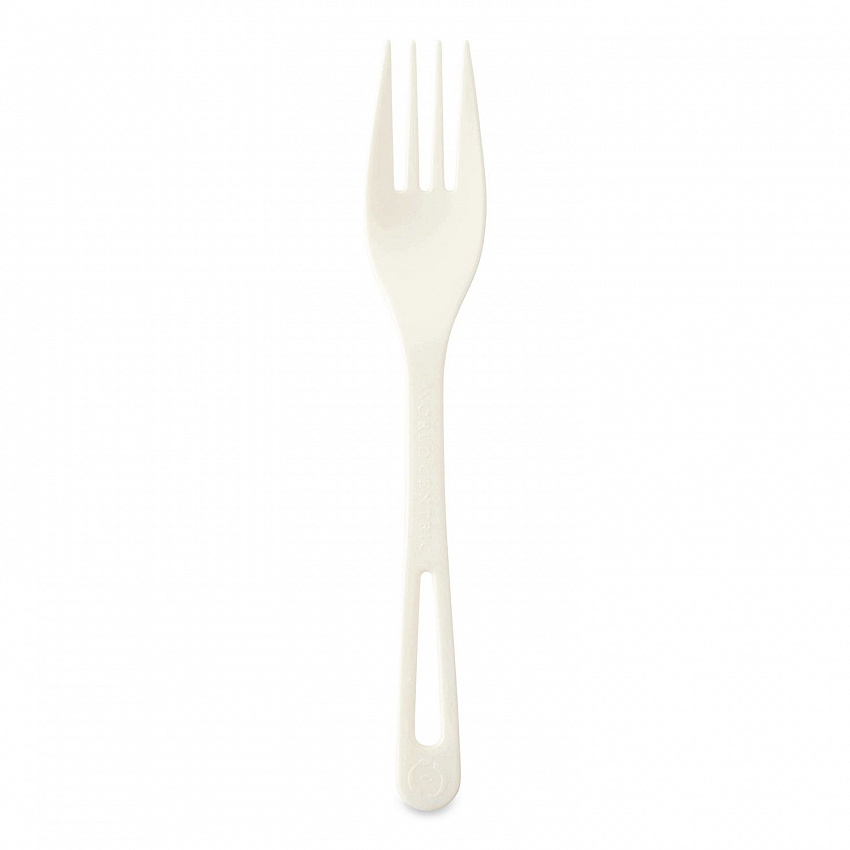 TPLA Cutlery, Medium Heavyweight, Fork, Plastic, Light Beige, 24/Pack (FOPSR)