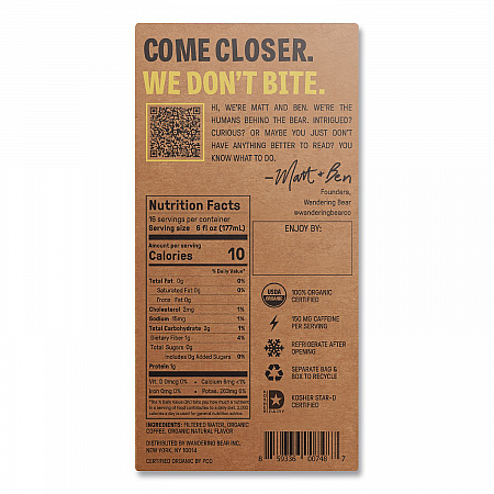 Caramel Cold Brew Coffee Tap Box, 96 oz, 3/Carton (WBC00748)