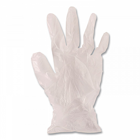 V5101 Series Latex-Free Lightly Powdered Vinyl Gloves, Large, 3 mil Thick, 9