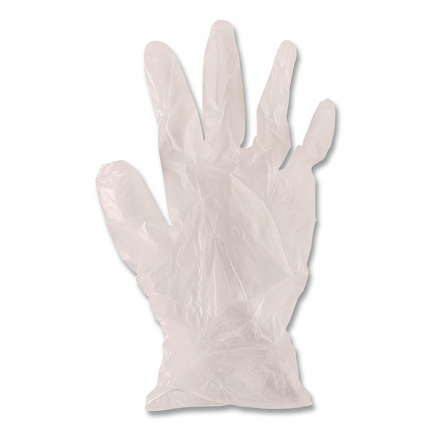 V5101 Series Latex-Free Lightly Powdered Vinyl Gloves, Large, 3 mil Thick, 9" Long, Clear, 1,000/Carton (VLG5101CT)