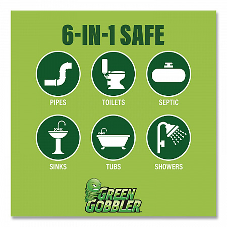 Green Gobbler Drain Clog Dissolver, 31 oz Bottle (G8015J)