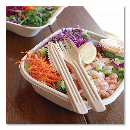 NoTree Cutlery, Light Mediumweight, Knife, Paper, Natural, 1,000/Carton (KNNT6)