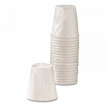 Individually Wrapped Paper Hot Cups, 8 oz, White, 300/Pack (WC8T)