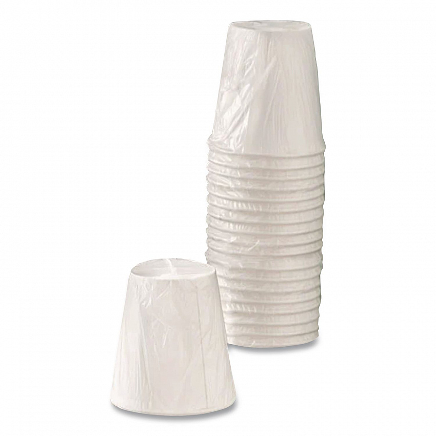 Individually Wrapped Paper Hot Cups, 8 oz, White, 300/Pack (WC8T)