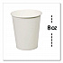 Individually Wrapped Paper Hot Cups, 8 oz, White, 300/Pack (WC8T)