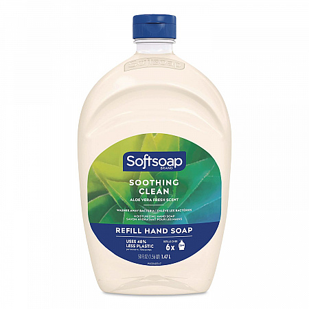 Moisturizing Hand Soap Refill with Aloe, Fresh Scent, 50 oz, 3/Carton (61046117)