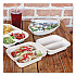 Fiber Hinged Takeout Containers, Taco Box, 2 Compartments, 5.86 x 7.25 x 3.38, Natural, Sugarcane Fiber, 300/Carton (TOSCT2LFS)