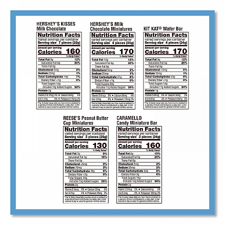Assorted Minis Value Pack, Assorted Chocolates, 57.18 oz Bag, 210 Pieces (22002450)
