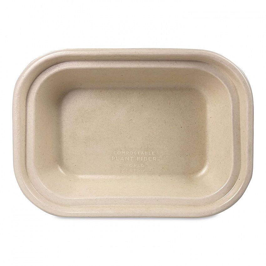 Fiber Containers, 17 oz, 6.02 x 8.02 x 1.5, Natural, Sugarcane Fiber, 400/Carton (TRSCU8LFP)