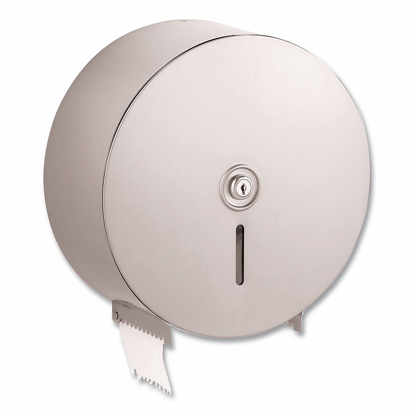 Single Roll Jumbo Toilet Tissue Dispenser, 10.66 x 4.5 x 10.63, Silver (2890)