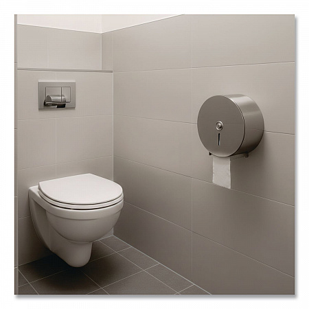 Single Roll Jumbo Toilet Tissue Dispenser, 10.66 x 4.5 x 10.63, Silver (2890)