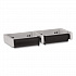 ClassicSeries Toilet Tissue Dispenser for Two Rolls, Controlled Delivery, 12.5 x 4 86 x 1.5, Black/Aluminum (274)