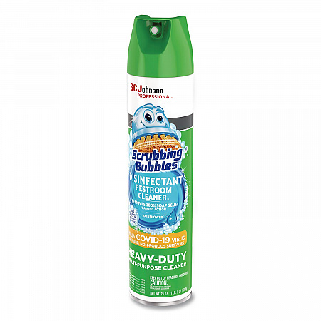 Disinfectant Restroom Cleaner II, Rain Shower Scent, 25 oz Aerosol Spray (313358EA)