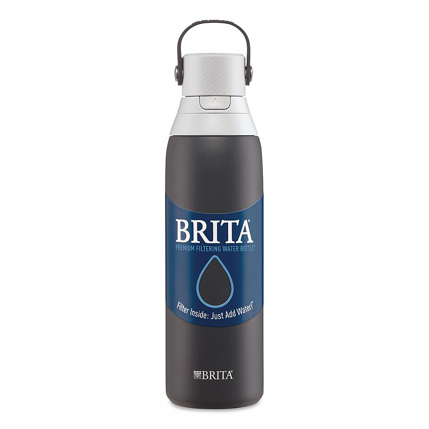 Stainless Steel Filtered Water Bottle. 20 oz, Carbon (36447)