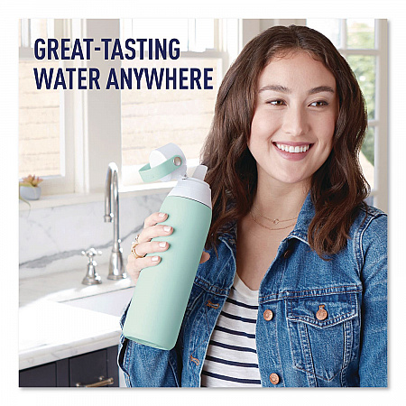 Stainless Steel Filtered Water Bottle, 20 oz, Glacier (36448)
