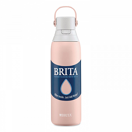 Stainless Steel Filtered Water Bottle, 20 oz, Rose (36452)