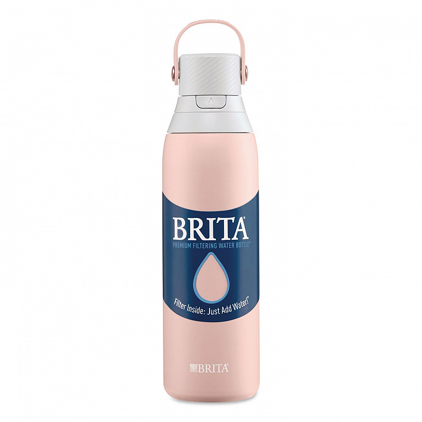 Stainless Steel Filtered Water Bottle, 20 oz, Rose (36452)