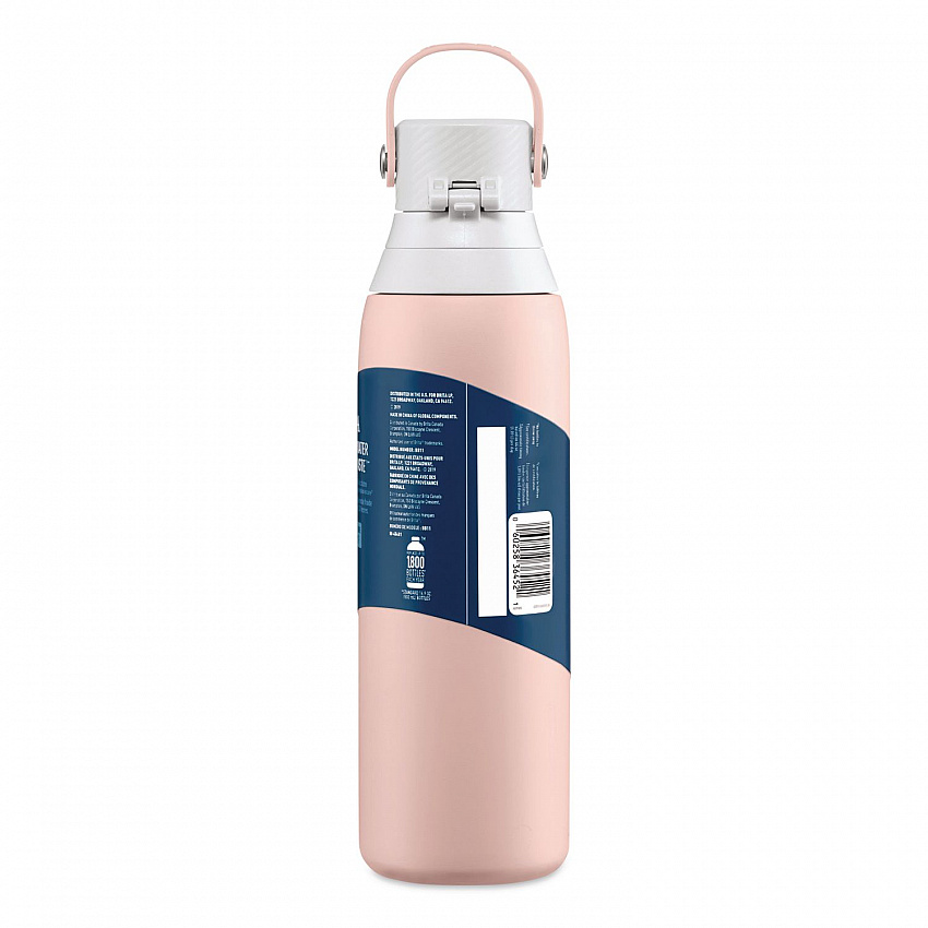 Stainless Steel Filtered Water Bottle, 20 oz, Rose (36452)