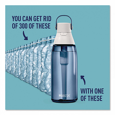 Plastic Filtered Water Bottle, 36 oz, Night Sky (36465)