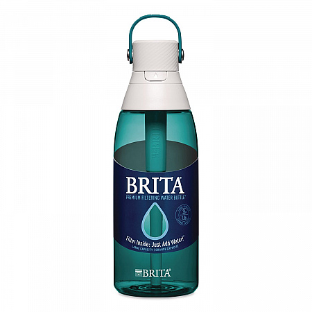 Plastic Filtered Water Bottle, 36 oz, Sea Glass (36524)
