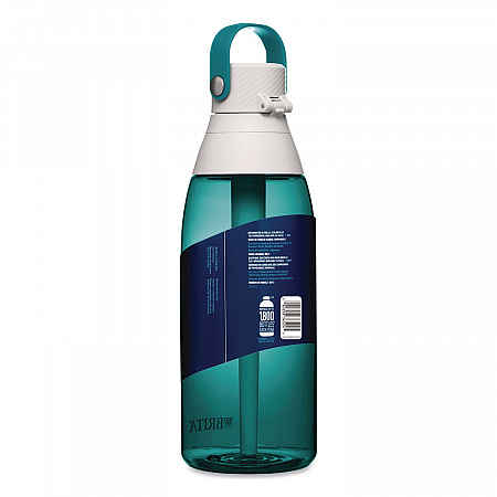 Plastic Filtered Water Bottle, 36 oz, Sea Glass (36524)