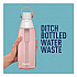 Plastic Filtered Water Bottle, 36 oz, Blush (36525)