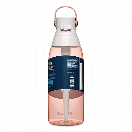 Plastic Filtered Water Bottle, 36 oz, Blush (36525)