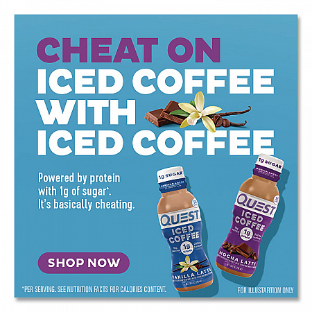 Iced Coffee, Vanilla Latte, 10 oz Bottle, 12/Carton (QUN14436)