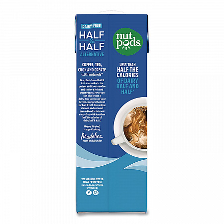 Half and Half Dairy-Free Liquid Creamer, 32 oz Carton (5000393093)