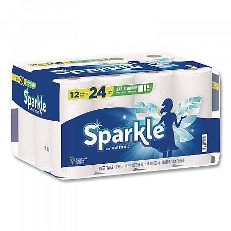 Tear-A-Square Double Roll Paper Towels, 2-ply, 110 Sheets/Roll, 12 Rolls/Pack (22361507)