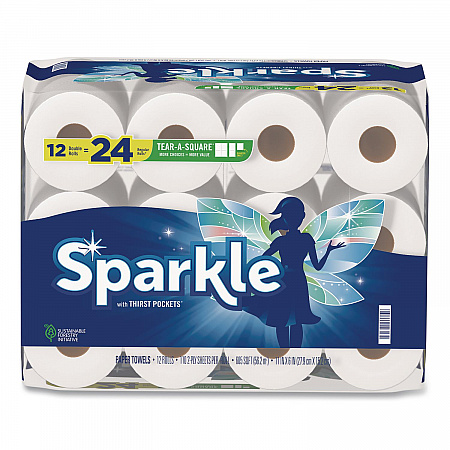 Tear-A-Square Double Roll Paper Towels, 2-ply, 110 Sheets/Roll, 12 Rolls/Pack (22361507)