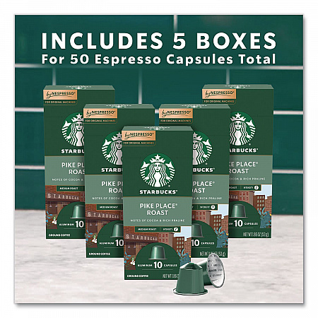 Pike Place Roast Original Pod, 10/Pack, 5 Packs/Box (109051)